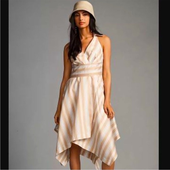 Anthropologie Dresses & Skirts - Anthropologie NWT Maeve Asymmetrical Wrap
Shirt Dress Size 6.